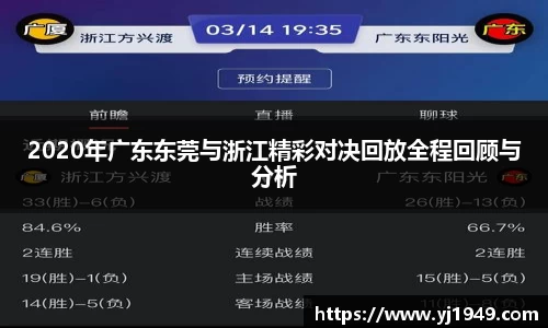2020年广东东莞与浙江精彩对决回放全程回顾与分析